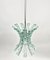 Art Glass & Steel Pendant Light by 04 Zero Quattro for Fontana Arte, Italy, 1970s 4