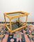 Bamboo & Smoked Glass Serving Bar Cart, Italy, 1970s 12