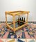 Bamboo & Smoked Glass Serving Bar Cart, Italy, 1970s 7