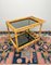 Bamboo & Smoked Glass Serving Bar Cart, Italy, 1970s 6