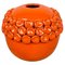 Jarrón de cerámica naranja de Enzo Bioli para Il Picchio, Italy, años 60, Imagen 1