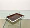 Acrylic Tortoiseshell & Chrome Serving Tray, Italy, 1970s 5