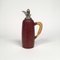 Wood, Chrome & Wicker Thermos Decanter by Aldo Tura for Macabo Milano, Italy 2