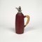 Wood, Chrome & Wicker Thermos Decanter by Aldo Tura for Macabo Milano, Italy, Image 2