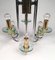 Mid-Century Modern Chrome, Glass & Brass Chandelier by Gaetano Sciolari 6