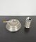 Tobacco Lighter & Ashtray Table Set by Pierre Cardin, Paris, 1970s, Set of 2 3