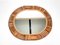 Specchio da parete ovale in bambù, Italia, anni '60, Immagine 8