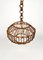 Lámpara colgante de bambú y ratán, años 60. Juego de 2, Imagen 9