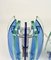 Colored Glass & Chrome Wall Sconces from Veca, Italy, 1970s, Set of 2 4