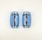 Colored Glass & Chrome Wall Sconces from Veca, Italy, 1970s, Set of 2, Image 2