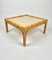 Bamboo, Rattan & Wicker Squared Coffee Table, Italy, 1960s 5