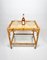 Bamboo, Rattan & Glass Serving Cart Bar Trolley, Italy, 1960s 8