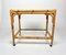 Bamboo, Rattan & Glass Serving Cart Bar Trolley, Italy, 1960s 10
