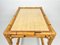 Bamboo, Rattan & Glass Serving Cart Bar Trolley, Italy, 1960s 11