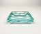 Green Crystal Glass Squared Ashtray from Fontana Arte, Italy, 1960s, Image 4