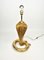 Lámpara de mesa Cobra Snake de cerámica dorada de Tommaso Barbi para B Ceramiche, Italy, años 70, Imagen 5