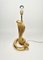 Gold Ceramic Cobra Snake Table Lamp by Tommaso Barbi for B Ceramiche, Italy, 1970s 4