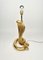 Lámpara de mesa Cobra Snake de cerámica dorada de Tommaso Barbi para B Ceramiche, Italy, años 70, Imagen 4