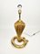 Lámpara de mesa Cobra Snake de cerámica dorada de Tommaso Barbi para B Ceramiche, Italy, años 70, Imagen 12
