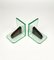 Glass & Wood Bookends, Italy, 1950s, Set of 2, Image 5