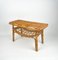 Bamboo & Rattan French Riviera Coffee Table, Italy, 1960s 8