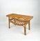Bamboo & Rattan French Riviera Coffee Table, Italy, 1960s, Image 8