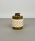 Beige Ceramic & Brass Table Lighter by Tommaso Barbi, Italy, 1960s 6