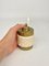 Beige Ceramic & Brass Table Lighter by Tommaso Barbi, Italy, 1960s, Image 5