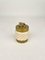 Beige Ceramic & Brass Table Lighter by Tommaso Barbi, Italy, 1960s 3