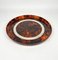 Acrylic Tortoiseshell & Steel Round Centerpiece Serving Tray by Christian Dior, Italy, 1970s 2