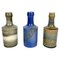 Ceramic Vase Bottles by Nanni Valentini for Laboratory Pesaro, Italy, 1960s, Set of 3 1