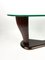 Tavolino da caffè in legno e vetro di Victorian Dassi per Santambrogio & De Berti, Italia, anni '50, Immagine 9