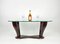 Wood & Glass Coffee Table by Victorian Dassi for Santambrogio & De Berti, Italy, 1950s 8