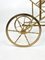 Faux Bamboo Brass & Glass Serving Bar Cart, Italy, 1960s 13