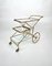 Faux Bamboo Brass & Glass Serving Bar Cart, Italy, 1960s 7