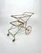 Faux Bamboo Brass & Glass Serving Bar Cart, Italy, 1960s 2