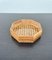 Acrylic Wicker Wood & Brass Octagonal Box by Christian Dior, France, 1970s 9