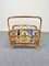 Bamboo & Rattan Magazine Rack Holder, Italy, 1960s, Image 7