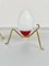 Messing & Opalglas Spider Tischlampe, Italien, 1950er, 2er Set 6