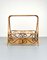 Bamboo & Rattan Magazine Rack Holder, Italy, 1960s, Image 2