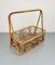 Bamboo & Rattan Magazine Rack Holder, Italy, 1960s, Image 4