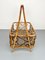 Bamboo & Rattan Magazine Rack Holder, Italy, 1960s, Image 11