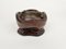 Brown Natural Leather & Copper Ashtray, Italy, 1970s, Image 3