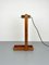 Lampe de Bureau Ajustable en Bois et Laiton, Italie, 1960s 6