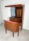 Mid-Century Modern Wood, Mirror & Glass Bar Cabinet, Italy, 1960s 5