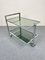 Chrome & Smoked Glass Serving Bar Cart Trolley, Italy, 1970s 3