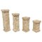 Italian Travertine Candleholder, 1970s, Set of 4, Image 1