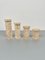 Italian Travertine Candleholder, 1970s, Set of 4, Image 2