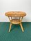 Mid-Century Round Rattan & Bamboo Coffee Table, Italy, 1960s, Image 3