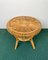 Mid-Century Round Rattan & Bamboo Coffee Table, Italy, 1960s 6